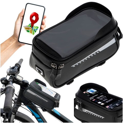 Torba rowerowa sakwa wodoodporna uchwyt na telefon Kik Sp. z o. o. Sp. k.