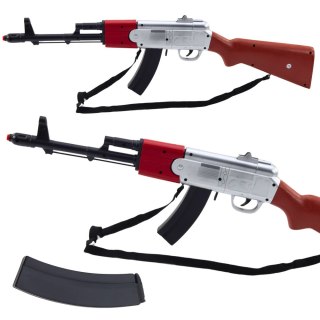 Karabin Strzelba Rekwizyt Pasek Na Ramię Brązowy Dźwięki 65cm LEAN TOYS