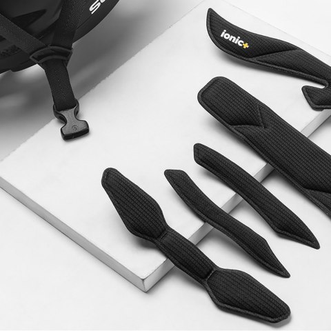 Kask rowerowy z szybką odpinanymi okularami z filtrem UV unisex - czarny ROCKBROS