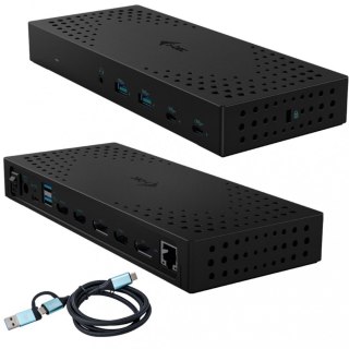 Stacja dokująca USB 3.0 / USB-C / Thunderbolt, 3 x 4K Gen 2 + zasilanie 100 W I-tec