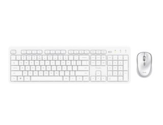 Zestaw klawiatura + mysz Ody II bezprzewodowa biała Trust