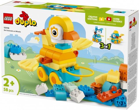 Klocki DUPLO 10448 3 w 1 Zwierzątka na kółkach LEGO