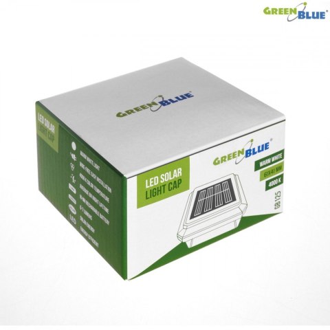 Lampa solarna na słupek LED 60x40 GB125 Daszek kopertowy GreenBlue