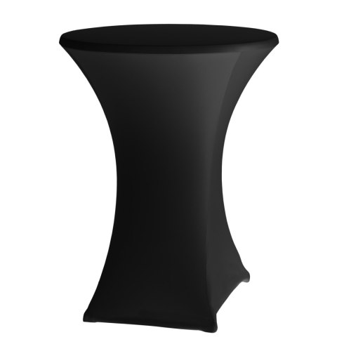 Obrus okrągły bez prasowania śr. 80cm tkanina Jersey czarny - Hendi 813164 Hendi