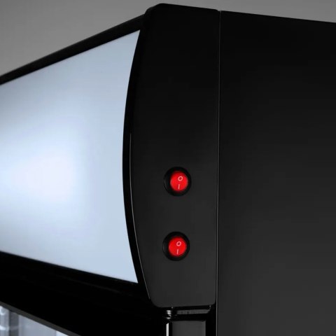 Witryna szafa chłodnicza z podświetlanym panelem reklamowym 360L ARKTIC