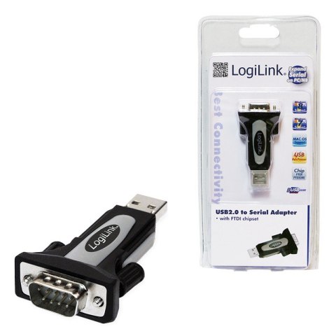 Adapter USB 2.0 na port szeregowy LogiLink