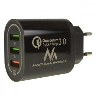 Ładowarka sieciowa QC 3xUSB MCE479B Maclean