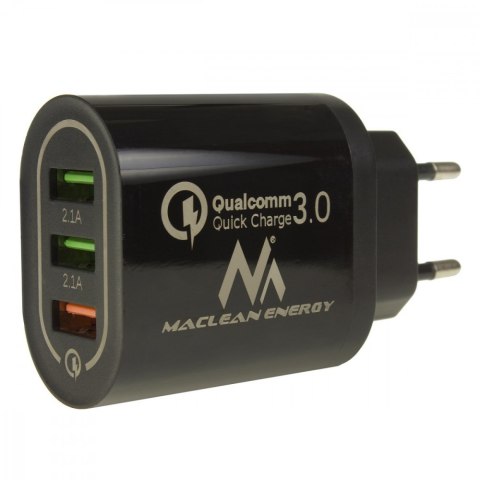 Ładowarka sieciowa QC 3xUSB MCE479B Maclean
