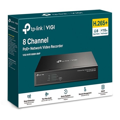 Rejestrator VIGI NVR1008H-8 MP 8 kanałów TP-LINK