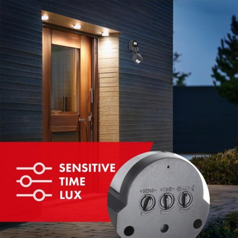 Ścienny czujnik ruchu i zmierzchu MCE25GR Maclean