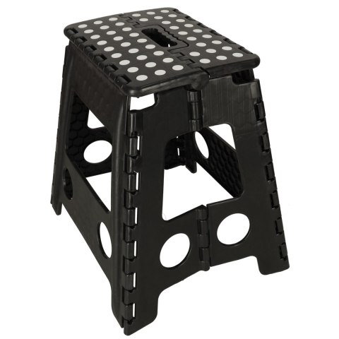Stołek taboret składany antypoślizgowy 39cm czarny Kik Sp. z o. o. Sp. k.