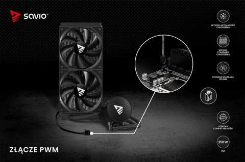 Chłodzenie wodne NOX 240 mm Savio