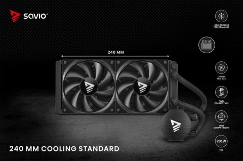 Chłodzenie wodne NOX 240 mm Savio
