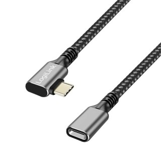 Kabel USB3.2 Gen1 TypeC do USB-C/F, PD, 2m LogiLink