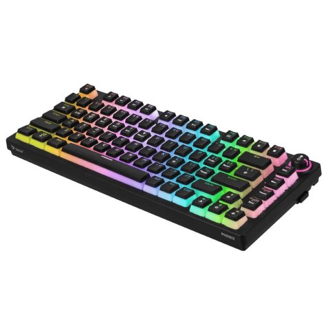 Klawiatura mechaniczna bezprzewodowa PHENIX, Gateron Yellow Pro, Pudding Savio