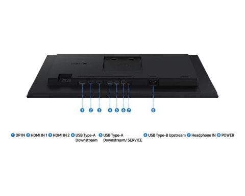 Monitor 24 cale S40GD IPS 1920x1080 FHD 16:9 2xHDMI 1xDP 2xUSB-A 2.0 1xUSB-B 5ms 100Hz HAS+PIV głośniki płaski 3YOn-Site (LS24D4 Samsung