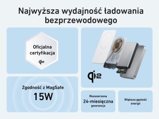 Powerbank indukcyjny MagGo 10000mAh biały Anker