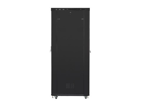 Szafa stojąca Rack 19 cali 47U 800x1200mm, drzwi szklane LCD (FLAT PACK) czarna Lanberg