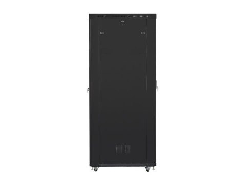 Szafa stojąca Rack 19 cali 47U 800x1200mm, drzwi szklane LCD (FLAT PACK) czarna Lanberg