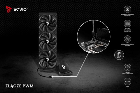 Chłodzenie wodne NOX 360 mm Savio