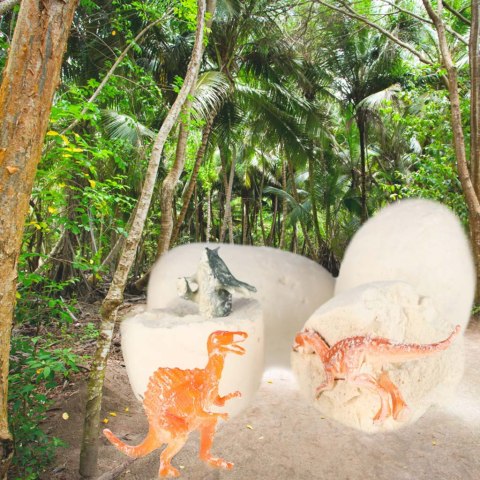 Dinozaury wykopaliska jajka dinozaura figurki zestaw archeologiczny 12 jajek Kik Sp. z o. o. Sp. k.