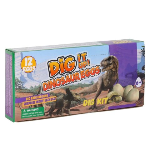 Dinozaury wykopaliska jajka dinozaura figurki zestaw archeologiczny 12 jajek Kik Sp. z o. o. Sp. k.