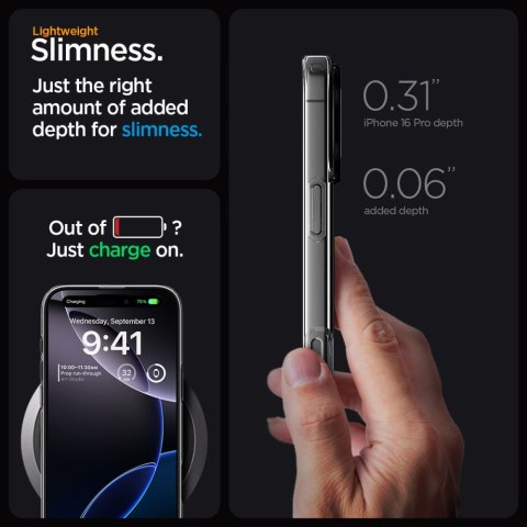 Etui pokrowiec na iPhone 16 Pro Liquid Crystal Mag MagSafe - przezroczyste SPIGEN