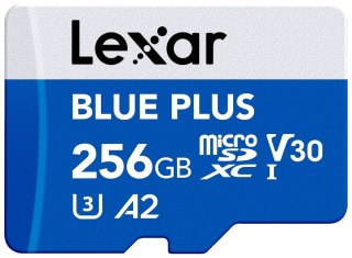 Karta pamięci microSD 256GB C10 A2 U3 V30 170MB/s Blue Plus Lexar
