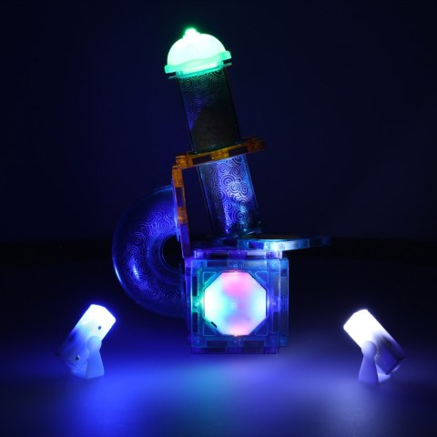 Klocki magnetyczne konstrukcyjne marble tor kulkowy świecący 49 elementów Kik Sp. z o. o. Sp. k.