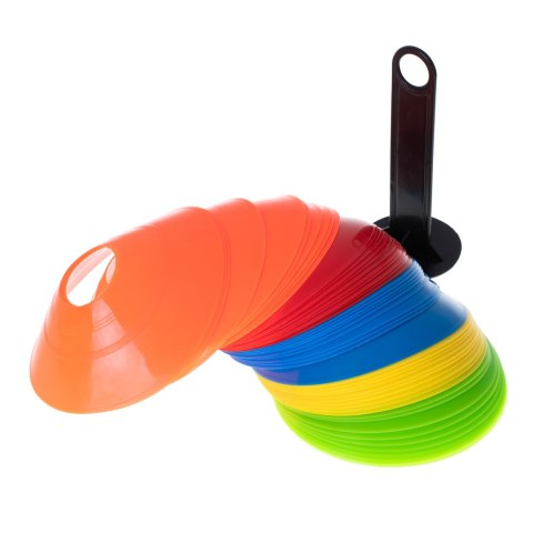 Pachołki treningowe piłkarskie do piłki nożnej elastyczne zestaw 50 sztuk Kik Sp. z o. o. Sp. k.