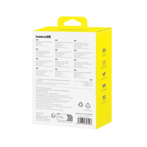 Uchwyt magnetyczny składany MagPro do telefonu czarny BASEUS