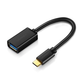 Adapter przejściówka kabel OTG z USB 3.0 na USB-C - czarny UGREEN