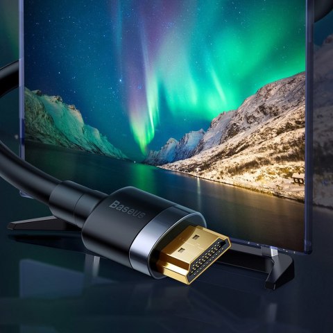 Kabel przewód HDMI 2.0 4K 60Hz 3D 18 Gbps 3m - czarny BASEUS