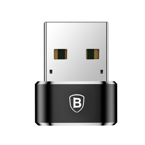 Mała przejściówka adapter wtyczka ze złącza USB-C na USB - czarny BASEUS