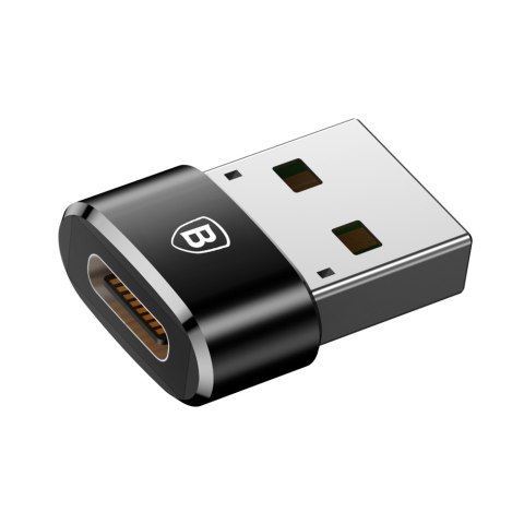 Mała przejściówka adapter wtyczka ze złącza USB-C na USB - czarny BASEUS