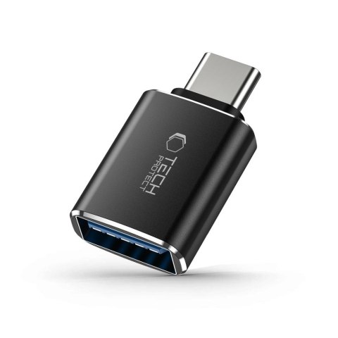 Adapter przejsciówka USB-C (męski) - USB-A (żeński) OTG - czarny Tech-Protect