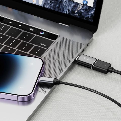 Adapter przejsciówka USB-C (męski) - USB-A (żeński) OTG - czarny Tech-Protect