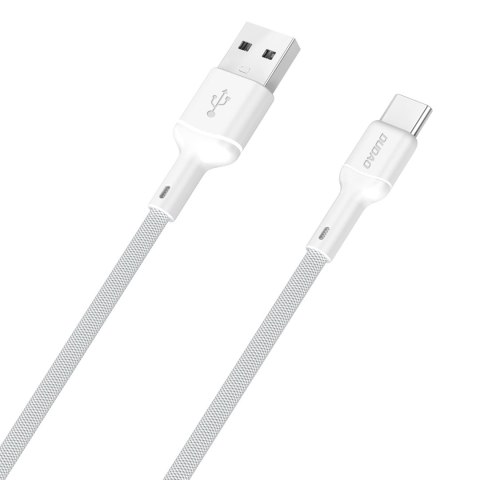 Kabel przewód USB-A - USB-C 5A 1m - biały DUDAO