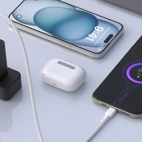 Kabel przewód USB-A - USB-C 5A 1m - biały DUDAO