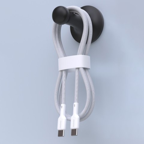 Kabel przewód USB-C 65W 1m - biały DUDAO