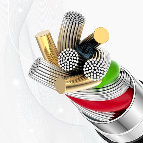 Kabel przewód USB-C 65W 1m - biały DUDAO