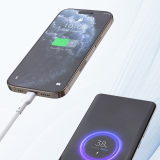 Kabel przewód USB-C PD 240W 1.2m - biały DUDAO