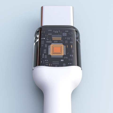 Kabel przewód USB-C PD 240W 2m - biały DUDAO