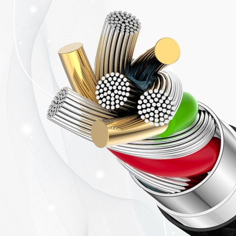 Kabel przewód USB-C PD 240W 2m - biały DUDAO