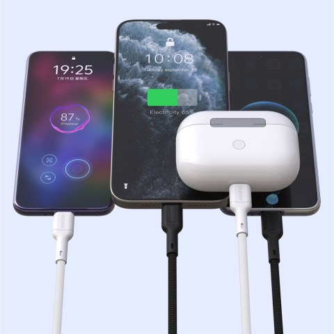 Kabel przewód USB-C - iPhone Lightning 30W 2m - biały DUDAO
