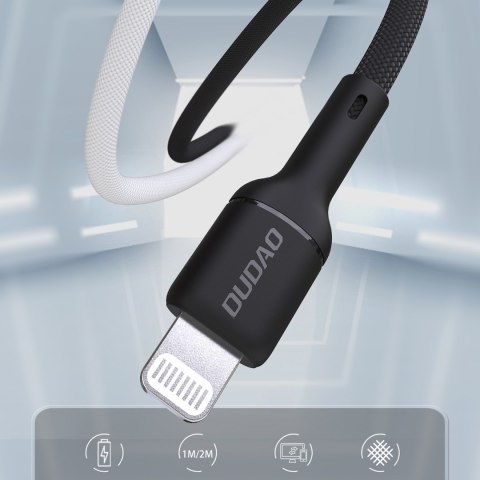 Kabel przewód USB-C - iPhone Lightning 30W 2m - czarny DUDAO
