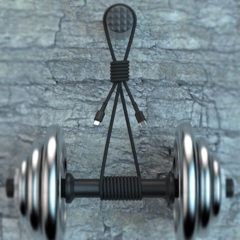 Kabel przewód USB-C - iPhone Lightning 30W 2m - czarny DUDAO