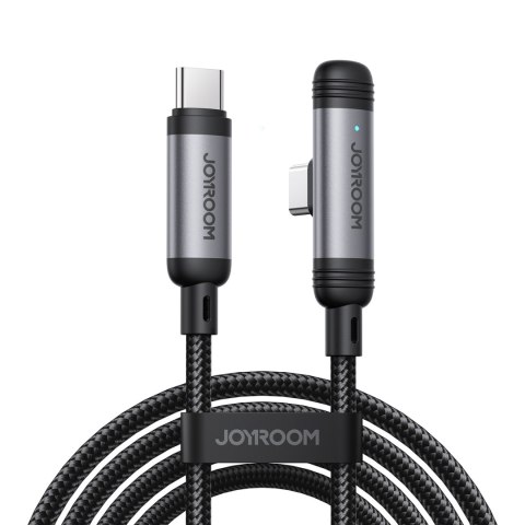 Kabel przewód kątowy USB-C 60W 1.2m - czarny JOYROOM