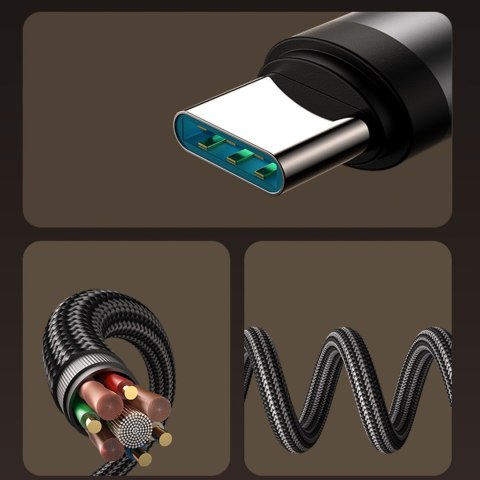 Kabel przewód kątowy USB-C - iPhone Lightning 30W 1.2m - czarny JOYROOM