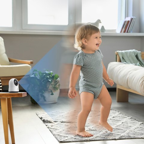 Kamera wewnętrzna Security P1 Pro do monitoringu microSD Wi-Fi 3K AI - biała BASEUS